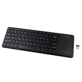 USB Wireless Keyboard with Trackpad, Wireless Full Size Keyboard/Mouse Touchpad Combo 2.4 GHz USB
