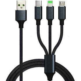 Multi Charger Cable USB Multi Cable 3 in 1 Charging Cable