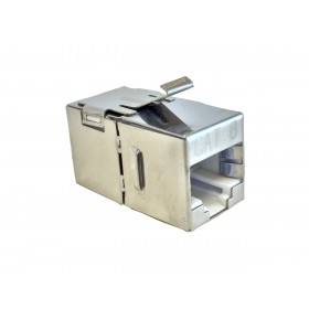 CAT6 RJ45 Keystone Jack Inline Coupler Female Shielded Metallic