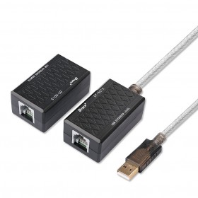 USB to RJ45 Extender Over Cat5 Cat5e Ethernet Cable Extension Adapter Set Connection up to 60m