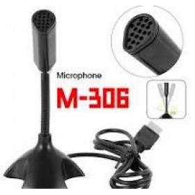 Mini USB Microphone for Desktop Computer and Laptop,Portable USB Condenser Mic With Adjustable Stand,Compatible with PC/Mac,Plug & Play,Ideal for Meeting,Online Class,Games,Remote work(Black)