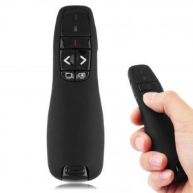 Black 2.4Ghz for Wireless Presenter R400 with Red Laser Pointer 