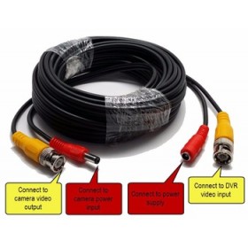 RG59 CABLE WITH CONNECTORS 10M 