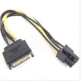 15 pin SATA --> 6 pin PCI-Express Power converter