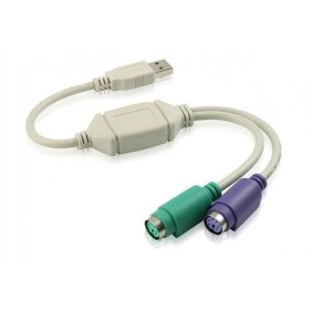 USB To PS2 PS/2 Adapter Converter For Keyboard Mouse