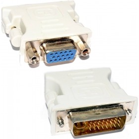 DVI Adapter DVI-I 24 + 4 pin to VGA Female HD15 Socket